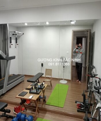 Thi công gương phòng tập Gym tại nhà ở Bắc Ninh